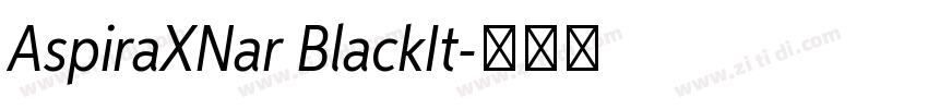 AspiraXNar BlackIt字体转换